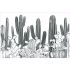 Placemat Antislip Trendy cactus forest